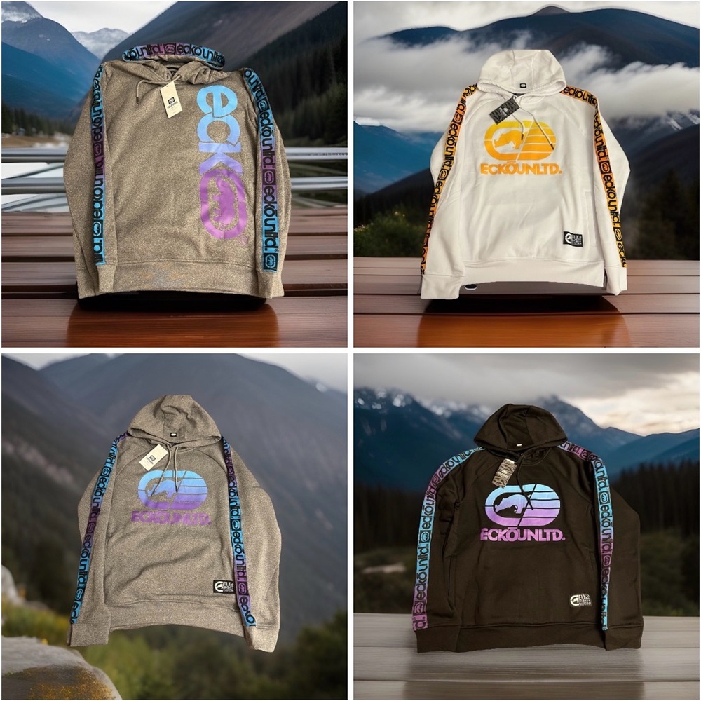 New Ecko Unlimited Gradient Logo Hoodie